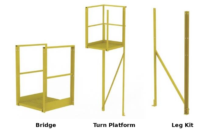 Tri Arc 5 Step Crossover Ladder Components