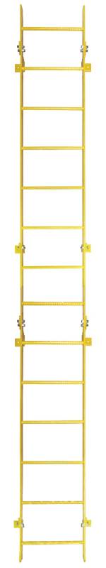 Tri-Arc Fixed Steel Ladder - 14 Rungs