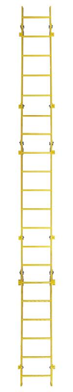 Tri-Arc Fixed Steel Ladder - 20 Rungs