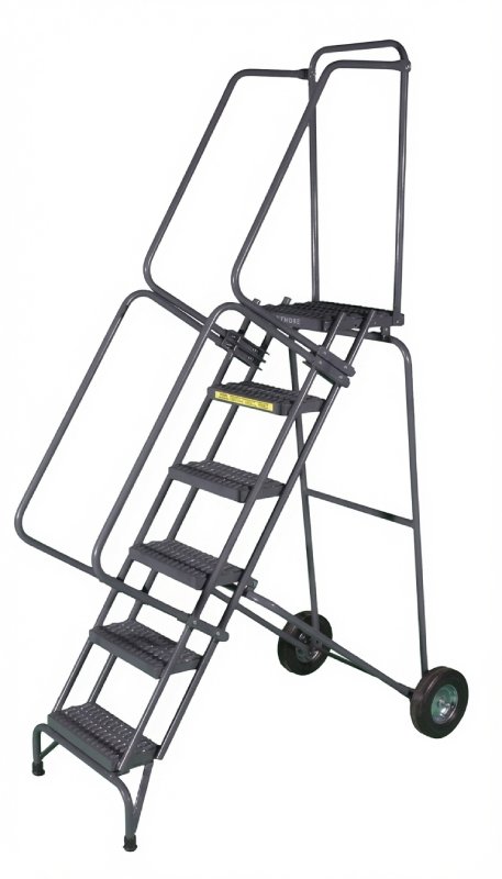 Tri Arc 6 Step Rolling Folding Ladder