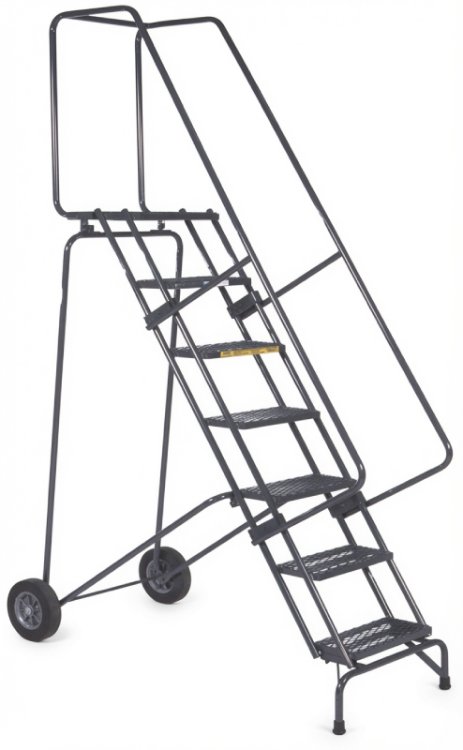 Tri Arc 9 Step Rolling Folding Ladder