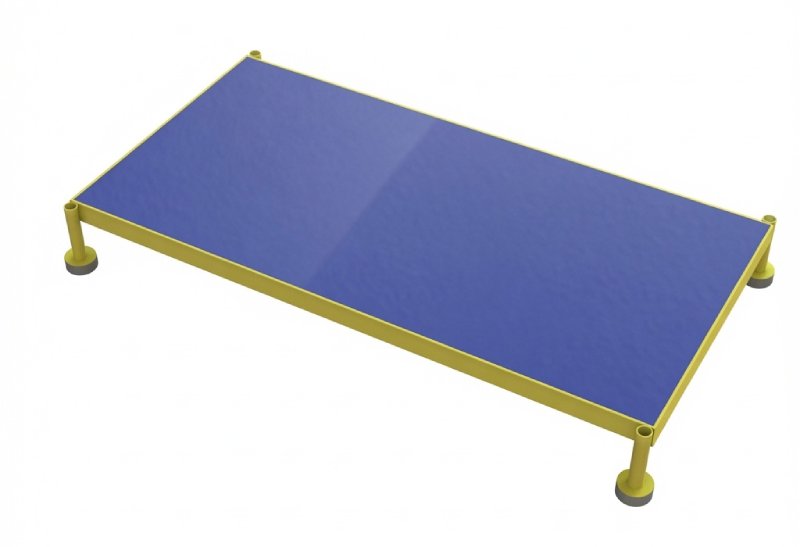 Tri Arc Adjustable Work Platform with Ergo Mat - 48 Length