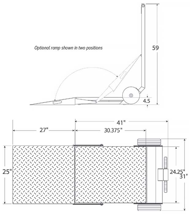 Deckhand Scale With Ramp Drawing