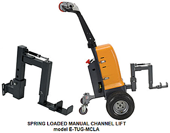 Vestil E-TUG-MCLA Spring Loaded Manual Channel Lift