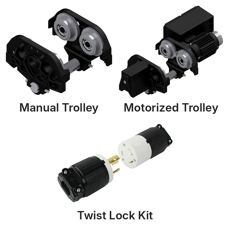 Spanco 2 Ton Hoist Options